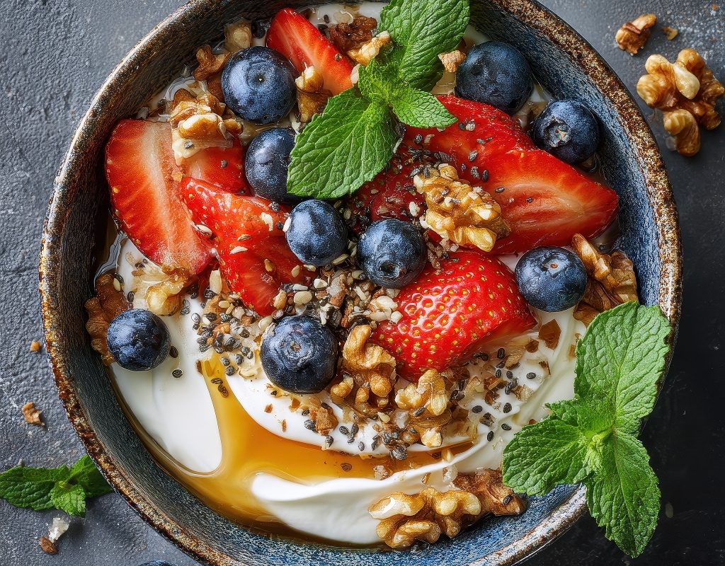 Greek Yogurt Honey Bowl