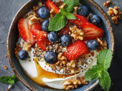 Greek Yogurt Honey Bowl